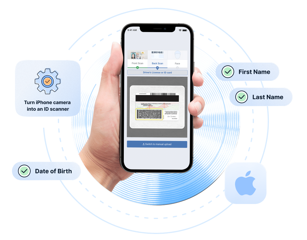 iPhone scanning and parsing an ID using the camera
